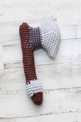 Battle Axe Baby Rattle (Crochet)