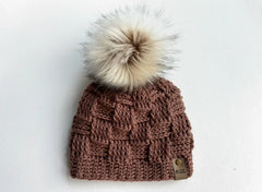 The Bowie Basketweave Beanie (Crochet)