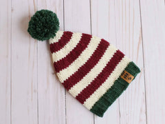 Classic Elf Stocking Cap Christmas Hat (Knit)