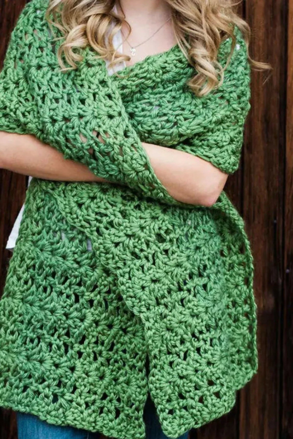 McKenna Chunky Lace Shawl (Crochet)