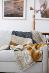 Simple Striped Afghan (Knit) - Version 3