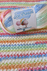 Suzette Snuggles Ice Cream Baby Blanket (Crochet)