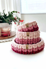 The Puffy Heart Basket (Crochet)