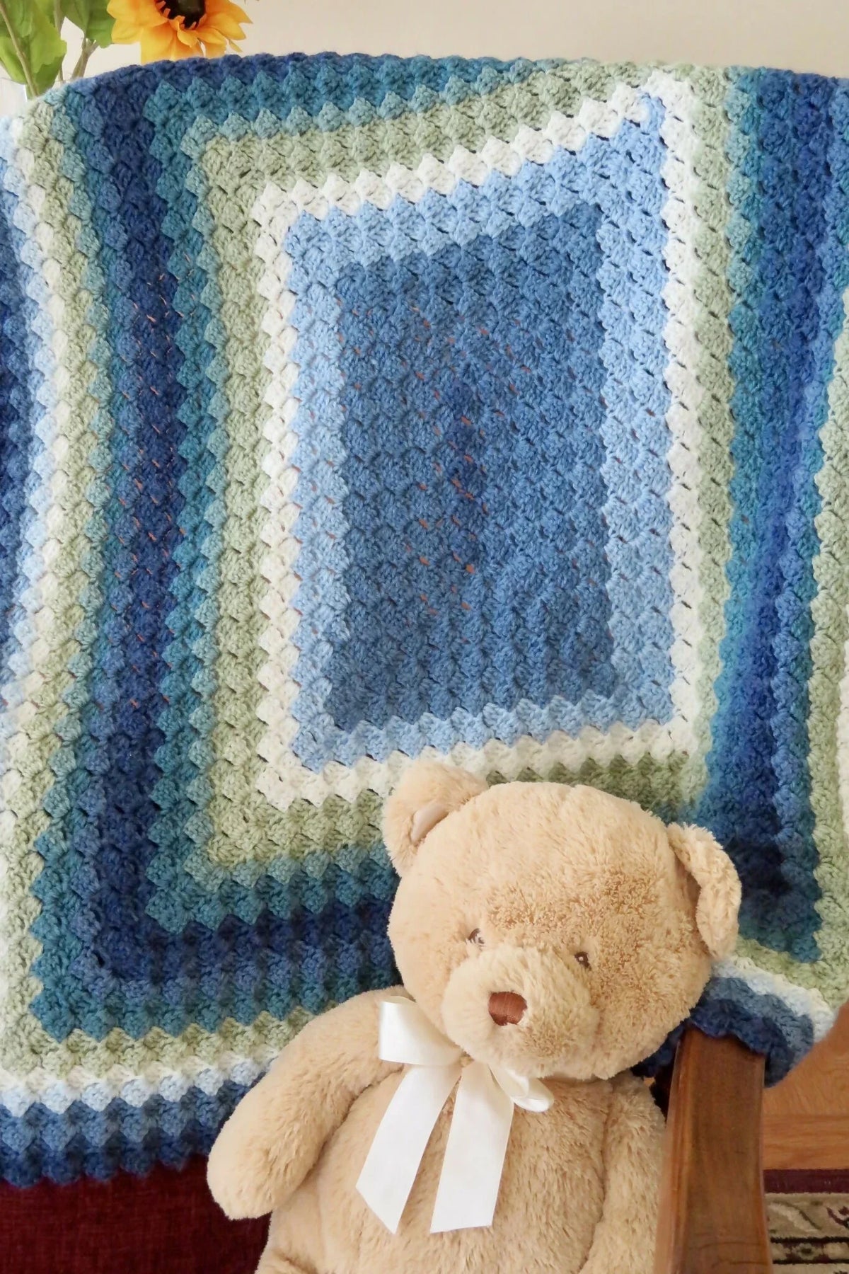 Sleepy Time Mandala Baby Blanket (Crochet)