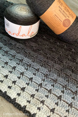 Midnight Moonlight Tiny Hearts Blanket (Crochet)